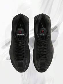 Nike Shox R4 Black Bright Crimson– Men's Lifestyle Sneakers – Shoes For Man -Vintage-Spring & Summer-Inspired Running Shoes, Shock-Absorbing Comfort, Gym To Streetwear Casual Wear-Mother's Day Gifts-Father's Day Gift–HQ1988 001 - Black/Bright Crimson - 查看 3