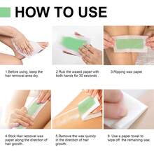 Hair Removal Wax Paper Is Gentle, Portable, Fast, Clean, Tear Off, And Smooth - 綠色 - 查看 9