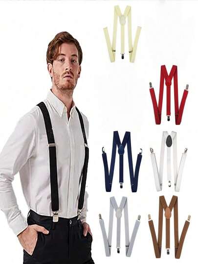 一套男士 1920 年代吊带派对服装，包括帽子和手套，适合复古主题活动、婚礼和正式场合，是新郎和派对参与者的时尚男士配饰。