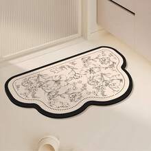 Bathroom Mat, Silica Gel Quick Dry Non-Slip Shower Mat, Easy Care Bathroom Carpet - Beige - View 19