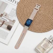 印花设计表带，兼容三星 Galaxy Fit 3 手表，硅胶材质，可雕刻图案，兼容三星 Galaxy Fit3，花卉腕带 - fit3 - 查看 4