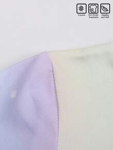 Girls' Short-Sleeved Ruffled Dress With Disney Princess Collection: Minnie Mouse Bow Print, Gradient Pink And Blue Tie-Dye, Round Neck Dress, 2026 Summer New Arrival For Toddlers (4-12 Years Old). Featuring Prints Of Snow White, The Glass Slipper Princess, Belle, And Other Cartoon Characters. Princess Style With A Ruffled Hem, Loose Fit, And Soft, Skin-Friendly, Breathable Fabric. Suitable For Everyday Wear, School, Outings, Picnics, Birthday Parties, Photo Shoots, And Other Special Occasions. A Sweet, Stylish, Versatile, And Lightweight Dress For Little Girls. - 彩虹洋裝 - 查看 5
