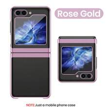 适用于三星 Galaxy ZFold3、ZFold4、ZFold5、ZFold6、ZFOLD7、ZFlip3、ZFlip4、ZFlip5、ZFlip6、ZFlip7FE、ZFlip7 手机壳,电镀边框透明硬质 PC 保护套,时尚百搭 - 彩色 - 查看 17