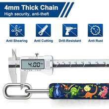 - Candado para bicicleta, combinación de 5 dígitos, resistente y antirrobo, bloqueo de cadena de bicicleta, 2.62/3.2/4.27/5/6 pi - como en la foto - Ver 5