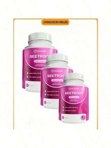Rosabella Organic Beet Root Capsules - 1300mg Beet Root Powder Aids Healthy Circulation & Vitality, Non-GMO, Beet Root Supplement - 60 Capsules, 30-Day Supply - 3 件商品 - 查看 12