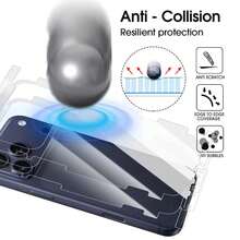 5Pcs Compatible With IPhone 17 Pro Max Air 17 Pro 17 PM 17 Air Matte Side Frame Back Full Coverage Protective Film Compatible With IPhone 17 Border Hydrogel Film - Clear - View 3