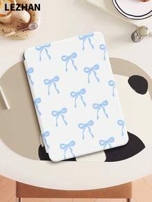 1pc Water Blue Bow Pattern Protective Case Suitable For Kindle 2024, Kobo, Kindle NK 11/Kindle Kids Edition/Kindle Paperwhite 5, E-Book Protective Cover With Auto Wake/Sleep Function, Lightweight And Convenient, Perfectly Fit To Protect Your Reading Device - Multicolor - View 1