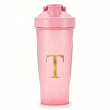 600ml/20oz Shaker Protein Bottle Powder Shake Cup Initials A To Z Pattern Water Bottle Plastic Mixing Cup Body Building Exercise Bottle Cup ON Fitness Cup Large-Capacity Plastic Cup - Letter - View 23