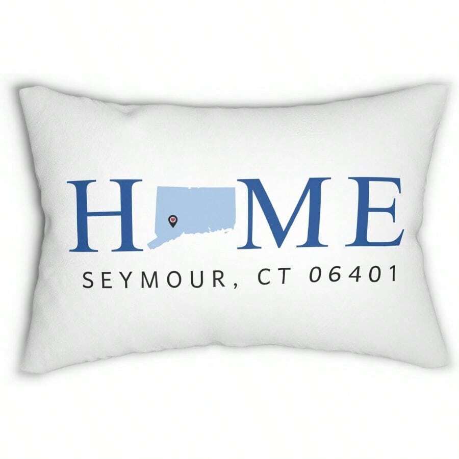 Personalized Address Pillow Custom Zip Code City Lumbar Throw Pillow Entryway Housewarming Realtor House Closing New Home - 5對 - 查看 1