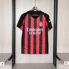 Milan Jersey, Home Kit, Red And Black, Fan Version, 2025/2026 - Đỏ - Xem 2