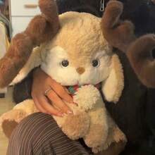 可爱狐狸和兔子系列毛绒玩具，“晚安狐狸”、“晚安兔子”，情人节礼物，送给她的礼物 - 彩色 - 查看 8