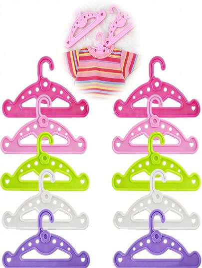 20-Pack Baby Clothes Hangers, Doll Clothes Hangers, Suitable For Baby Clothes And Doll Clothes, Can Be Used In Doll Wardrobes.
