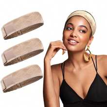 3pcs Velvet Wig Caps, Breathable Non-Slip Adjustable Wig Liner, Suitable For Wig Stand And Model Display - Multicolor - View 14