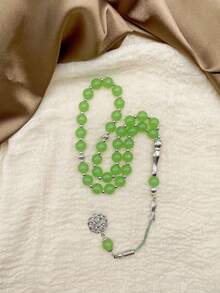 33pcs 10mm Glass Beads Bracelet, Muslim Prayer Beads, Middle Eastern Arabic Style - Multicolor - View 11