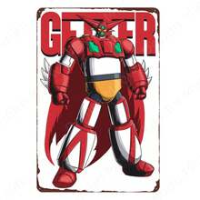 Classic Anime Robots Vintage Metal Tin Sign Home Room Wall Decor For Sci-Fi Animation Metal Poster Gift For Mecha Fan ZSS89 - 13 - View 8