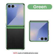 适用于三星 Galaxy ZFold3、ZFold4、ZFold5、ZFold6、ZFOLD7、ZFlip3、ZFlip4、ZFlip5、ZFlip6、ZFlip7FE、ZFlip7 手机壳,电镀边框透明硬质 PC 保护套,时尚百搭 - 彩色 - 查看 13