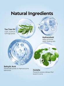 60片星形保湿凝胶面膜贴，不含酒精和香料，温和亲肤，深层清洁祛痘，适合派对装饰或用作面膜，附赠化妆镜，是圣诞礼物的理想之选，超值装 - 黑色 - 查看 5