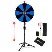 WinSpin 24" Pop Up Displays Spinning Prize Wheel Adjustable Height DIY Modular Spin Doodle Game For Events - Black & Blue - View 1