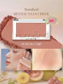 Rom&nd Romand BETTER THAN CHEEK C03 FIG CHIP 4g/0.14oz，柔霧絲絨啞光質感，控油舒適，適合乾性肌膚，易上妝日常腮紅，獨特浮雕外殼，適合新手，K-Beauty，韓系彩妝，Olive Young，禮物 - C03 FIG CHIP - 查看 2