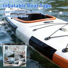 1 Roll Thick Inflatable Boat Repair Kit, 3.93 Inch X 59 Ft Waterproof PVC Pool Patch Set, Suitable For Kayaks, Air Mattresses, Pool Floats, Inflatable Castles, Tents, Canvases, Awnings, Inflatable Tubes And Inflatables - Multicolor - View 2