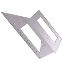 1PC Multifunctional Square 45/90 Degree Gauge Angle Ruler Measuring Woodworking Tool - 1PC - View 1
