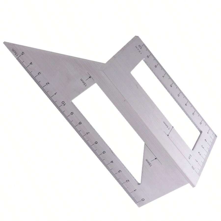 1PC Multifunctional Square 45/90 Degree Gauge Angle Ruler Measuring Woodworking Tool - 1PC - View 1