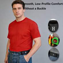 1pc New Slouchy Waist Belt With Iron Hook, Elastic & Convenient, Hot Selling Magic Tape Waist Buckle, Adjustable Unisex Work Tool, Electrician Tool, DIY Tool Waist Belt Tool Pouch - A - View 7