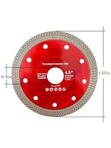 Stone Cutting Pieces, Glass Cutting Pieces, Flange Grinding Pieces, Tile Cutting Pieces, Brazed Diamond Sand Pieces, Grid Sintered Pieces, Durable And Wear-Resistant - Red Grid Tile Saw Blade - View 8