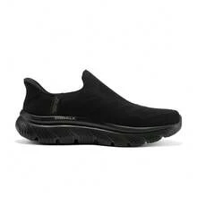 Skechers New Men's Sports Casual Slip-On Walking Shoes - Black - View 6