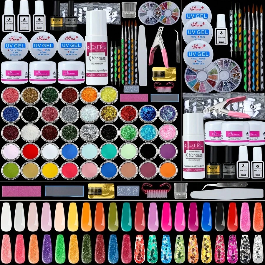 Nail Art Salon Sets - Multicolor - Ver 1