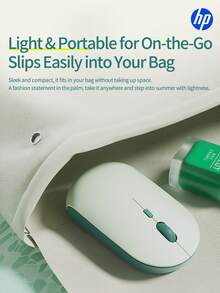 HP 惠普无线静音鼠标，电脑鼠标，游戏鼠标 - 符合人体工学的右手设计，2.4GHz 稳定连接 - 兼容台式机和笔记本电脑 - 淺綠色 - 查看 12