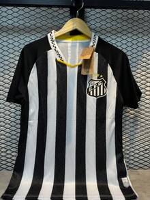 Santos 2025 Striped Uniform 2 Jersey - 白色 - 查看 1
