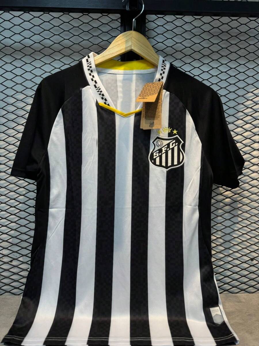Santos 2025 Striped Uniform 2 Jersey - 白色 - 查看 1