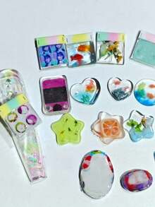 1pc Nail Art Mold, Origami Crane, Star, Airplane Shaped Transparent Silicone Nail Accessory Mold - Clear - View 8