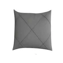 Kit 2 Draped Suede Cushion Covers 45x45cm - Grey - View 2