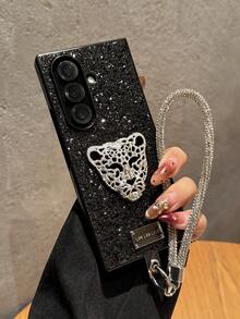 Sequins,Diamond Foldable Phone Case, Fashionable Phone Case, Apple Phone Case, Suitable For Women, Lightweight, Slim, Convenient, Protective Cover, With Lanyard, Elegant, Stylish - Multicolor - View 53