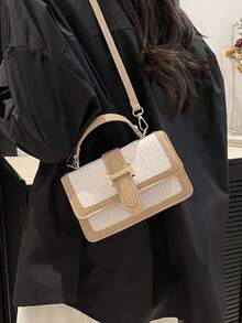 小巧精致、优雅时尚的女士手提包或斜挎包。2026新款——百搭现代风格包袋。 - 白色 - 查看 7