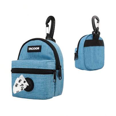 Pet Waste Bag Holder Dispenser Clip Suitable For Leash, Dog Poop Bag Dispenser With Clip For Small Dog Walking Accessories Travel Camping, Dog Treat Bag Essentials With Roll Of Poop Bags, Pet Pouch, Pet Snack Storage Bag