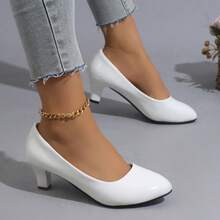 Women's Shoes, Women's High Heels, Mary Jane Shoes, All-Season Shoes, Versatile And Comfortable, Suitable For Uniforms, Banquets, Parties, Local Warehouse Shipping. - 白色 - 查看 2