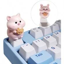 Cute 3D Chinese Zodiac Animal Keycaps, R4 Height Artisan Keycap For Mechanical Keyboard, Kawaii Resin Keycap, Custom Handmade Keyboard Accessory, Single Replacement Keycap, Compatible With Cherry MX Switches, 12 Zodiac Designs (Dragon, Tiger, Rabbit, Rat, Pig, Dog, Chicken, Snake, Sheep, Cow), Aesthetic Keyboard Decor, Perfect For Gaming & Office, Great Gift For Keyboard Lovers - Multicolor - View 11