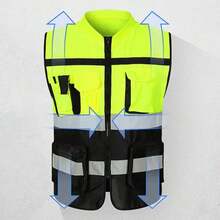 Chaleco De Reflejante Industrial Superbrillant - Verde - Ver 4