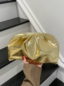 Elegant And Exquisite Light Luxury High-End Handbag 2026 New Model Retro Versatile Style Handbag For Women - Gold - View 5