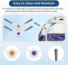 BUXEBUX 22 Pack Replacement Parts For Narwal Freo Z Ultra Robot Vacuum Cleaner Spare Accessories Kit, 1 Main Roller Brush, 4 Hepa Filters, 4 Mop Pads, 6 Dust Bags, 6 Side Brush, 1 Clean Tool - ColorF - View 5