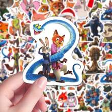 92张随机图案重复贴纸，灵感来自《疯狂动物城》电影角色尼克·王尔德和朱迪·霍普斯 - 瘋狂動物城 - 查看 1