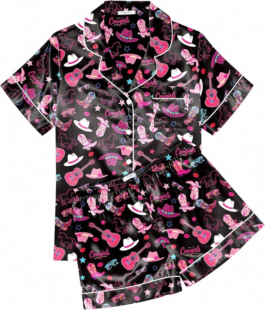 Bathrobe - Black Pink Kiss - View 1