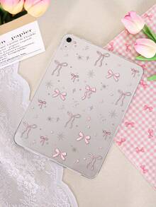 1 件装 TPU 软壳，星空蝴蝶结图案，适用于 Mini1/2/3/Mini4/Mini5/Mini6/Mini7/Air/Air2/9.7/10.2/10.5/Air4/Air5/10.9/Pro 11 英寸/第十代/Air 11 英寸 (M3) 2025/Pad (A16) 11 英寸第十一代 2025、A7/A8，轻薄超薄软壳，简约/个性化/创意/可爱，TPU 平板电脑保护套，透明外壳，无笔槽 - 彩色 - 查看 4