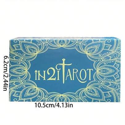 [In21 Tarot Card Game Set] Family Gathering Divination Cards - Divination Deck Suitable For Beginners, Family Gathering Divination Game, Comes With Instruction Manual