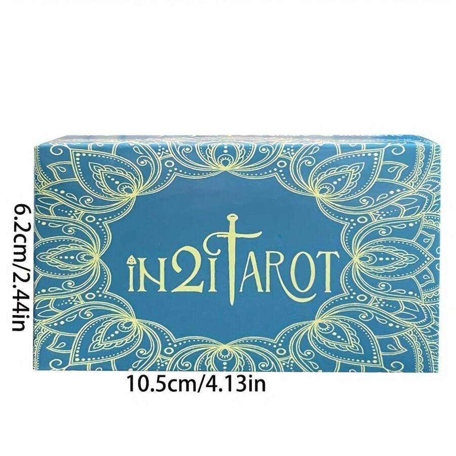[In21 Tarot Card Game Set] Family Gathering Divination Cards - Divination Deck Suitable For Beginners, Family Gathering Divination Game, Comes With Instruction Manual - Multicolor - View 1
