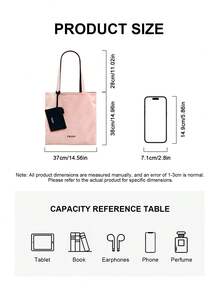 Prada Black And Pink Canvas Shoulder Bag, Cosmetic Bag, Canvas Tote Bag. Large Capacity Tote Bag With Card Holder. Suitable For Daily Use Or As Holiday Gift - Black Powder - View 2