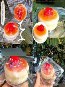 逼真蛋糕挤压玩具，减压玩具 - 彩色 - 查看 11